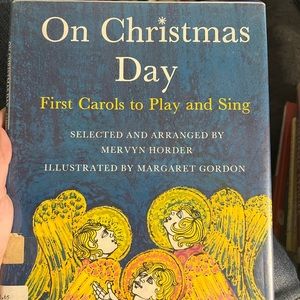 Vintage Christmas book On Christmas Day by Mervyn Horder